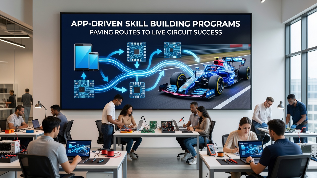 Live Poker Circuit Teilnehmer nach App-Training