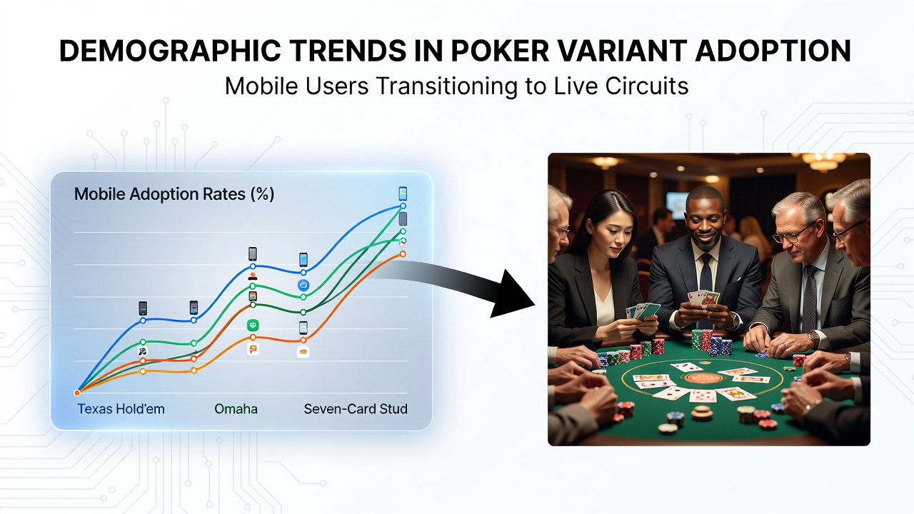 Demografische Analyse der Poker-Varianten-Nutzung auf mobilen Geräten und Live-Übergänge