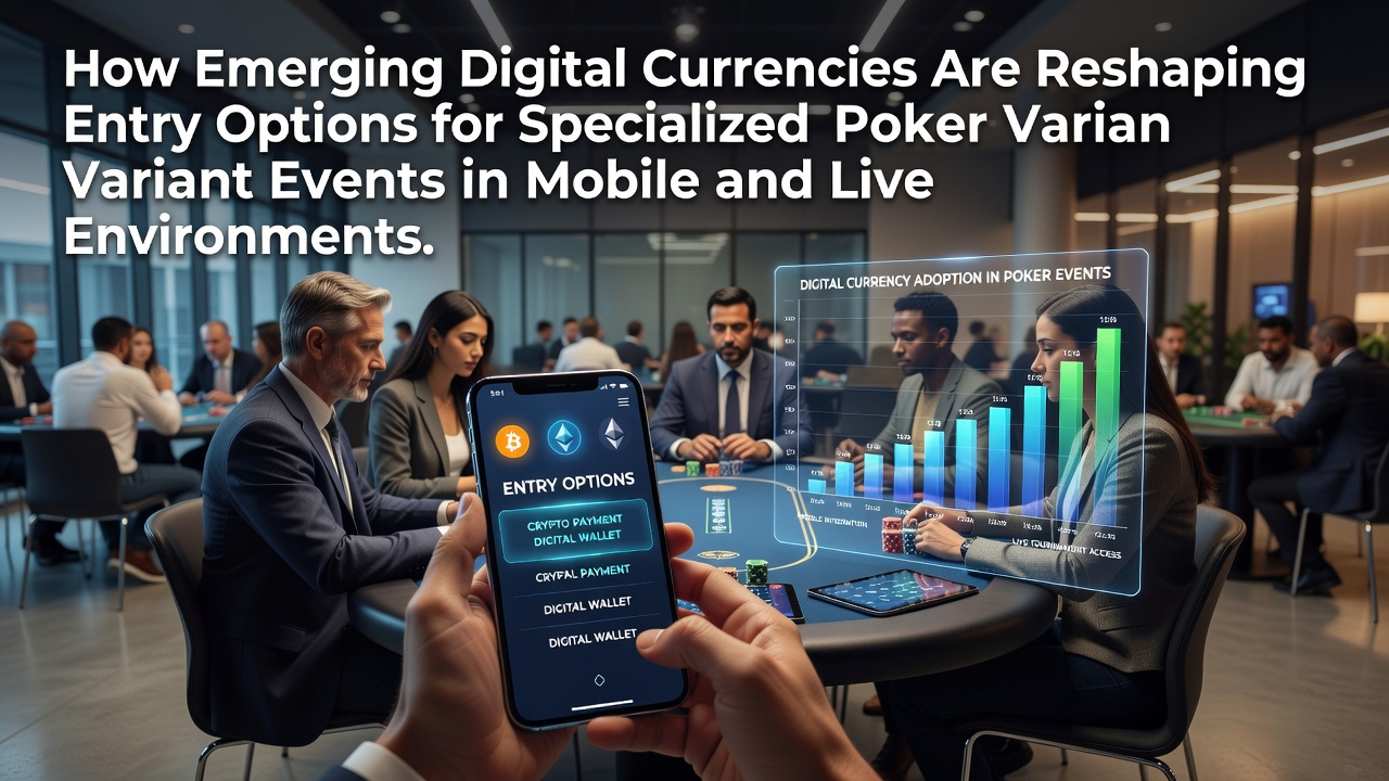 Digitale Währungen ermöglichen neue Zugänge zu Poker-Varianten-Turnieren