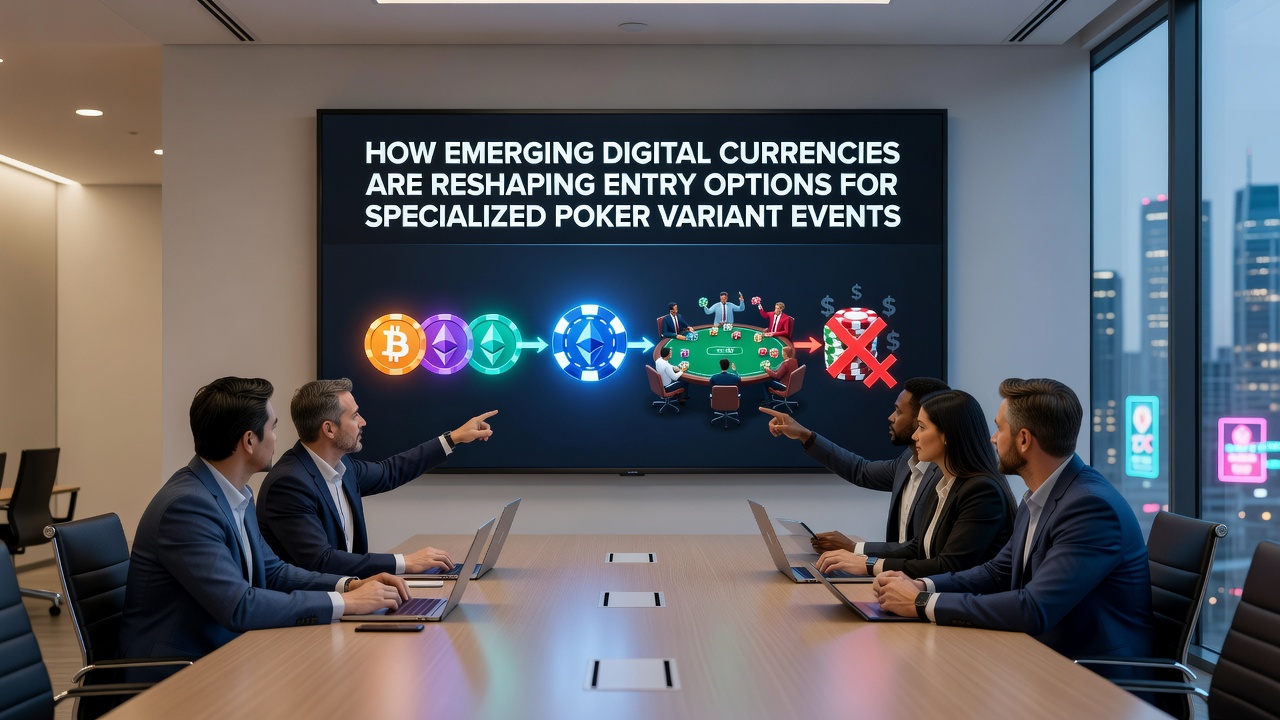 Live-Poker-Events mit Krypto-Eintritt in modernen Casinos