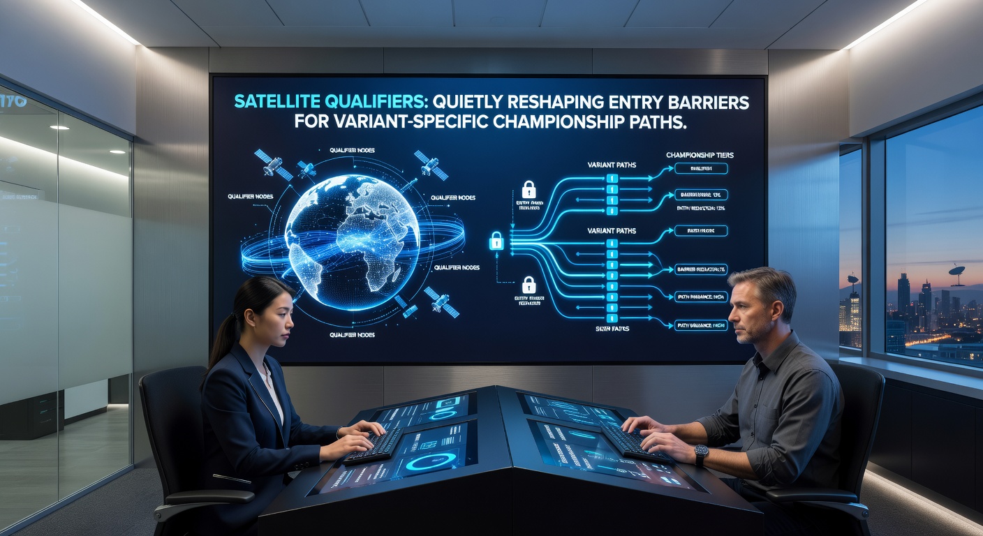 Spieler bei einer Satellite-Qualifikation mit Fokus auf variantenspezifische Poker-Meisterschaften